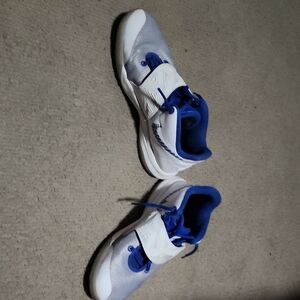 Kids Blue and White Athletic Shoes
